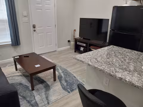 Shared carpeted common area