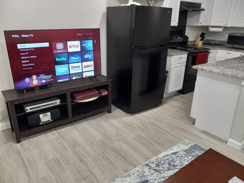 Living room with television